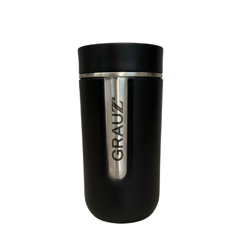 COPO PRETO 350 ML COM TAMPA CLICK