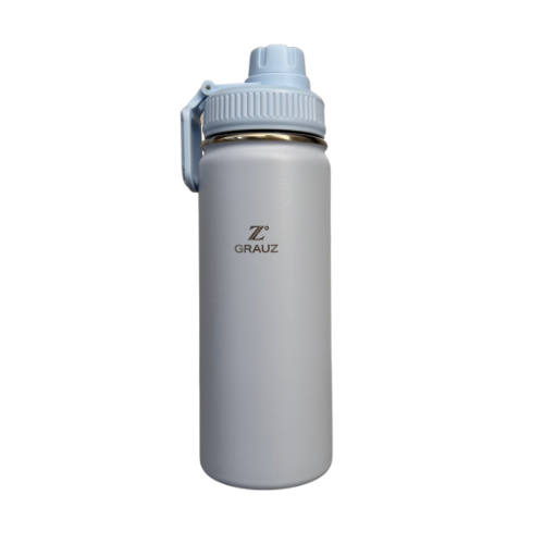 GARRAFA TÉRMICA KIDS GRAUZ AZUL 570 ML COM TAMPA