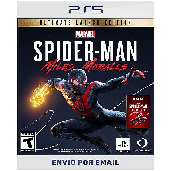 Homem Aranha Miles Morales Ultimate Edition - PS4 E PS5 DIGITAL
