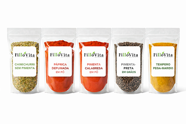 Kit Temperos para Carnes Fillovita