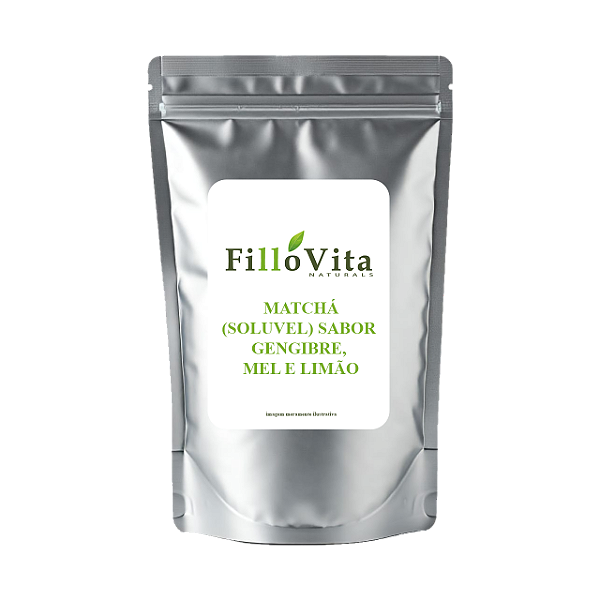 Matcha Solúvel com Gengibre, Mel e Limão Fillovita