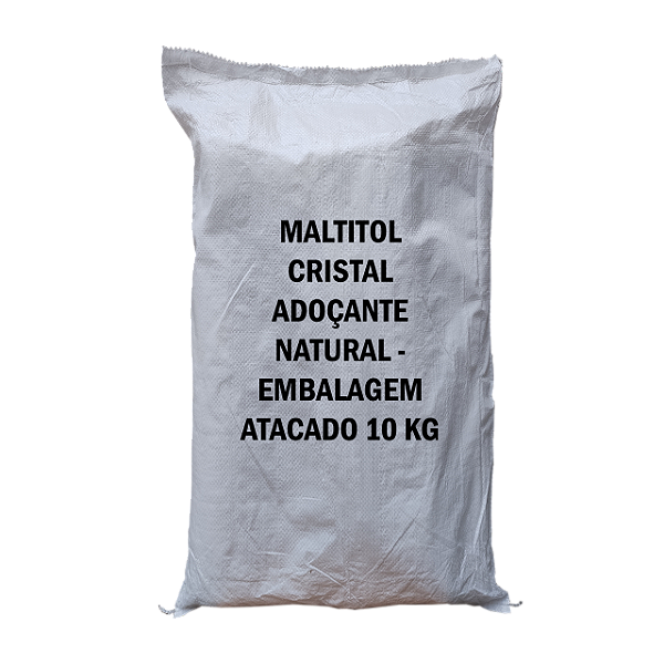 Maltitol Cristal Adoçante Natural - Embalagem Atacado 10 Kg