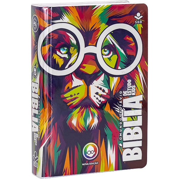 Bíblia de Estudo Kids - O Mundo de Otávio | Capa Dura | NTLH | Leão