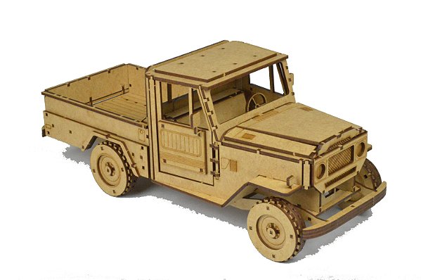 Toyota Bandeirante Quebra Cabeça 3d Mdf Brinquedo Coleção