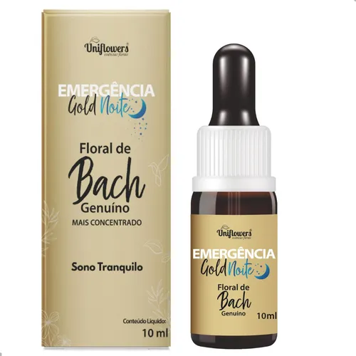 Floral Bach Uniflowers Emergencia Gold Noite