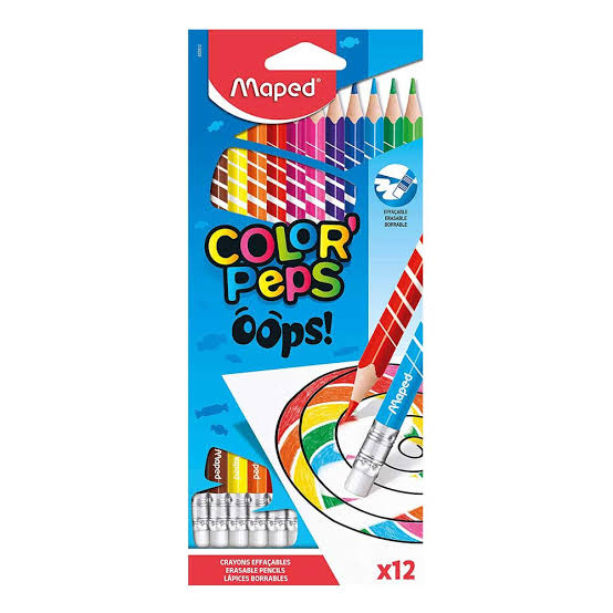 Lápis de Cor Apagável  color Pep's 12 cores Maped