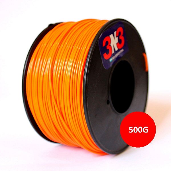 Filamento PLA - 3N3 Laranja 500g - 1.75mm