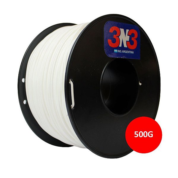 Filamento Flexível - 3N3 Branco 500g -  1.75mm