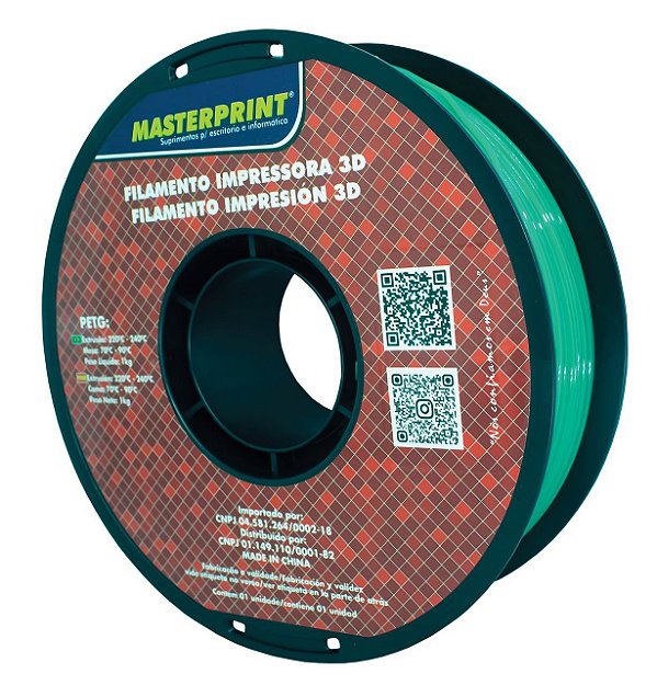 Filamento PETG - Masterprint Verde 1kg - 1.75mm