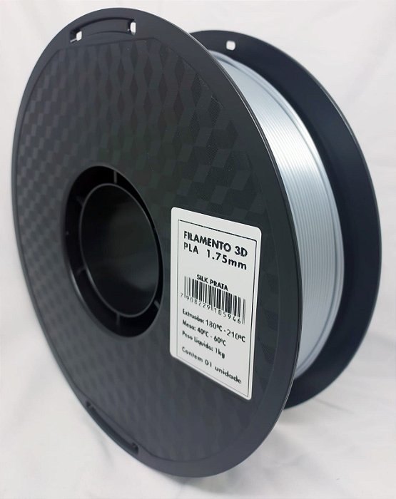 Filamento PLA - Masterprint Silk Prata 1kg - 1,75mm