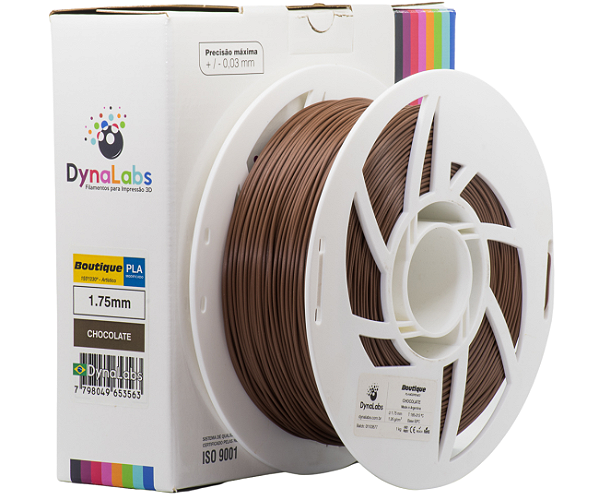 Filamento PLA Boutique - DynaLabs Chocolate 1KG - 1.75mm