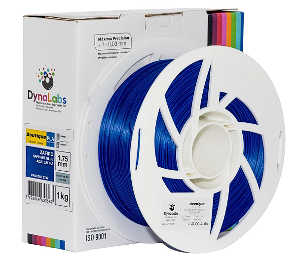 Filamento PLA Boutique - DynaLabs Azul Safira 1KG - 1.75mm