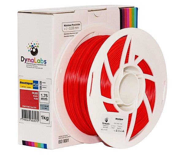 Filamento PLA Boutique - DynaLabs Rubi 1KG - 1.75mm
