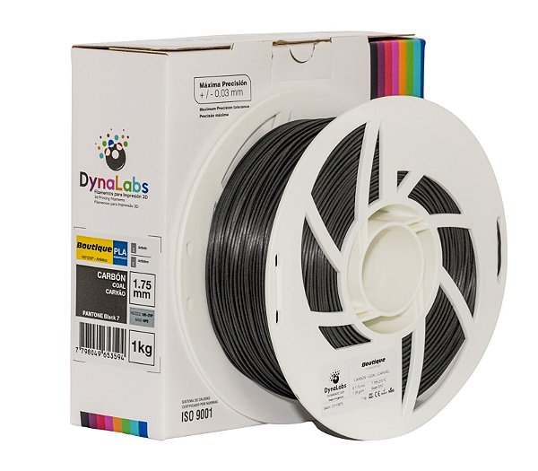 Filamento PLA Boutique - DynaLabs Carvão 1KG - 1.75mm