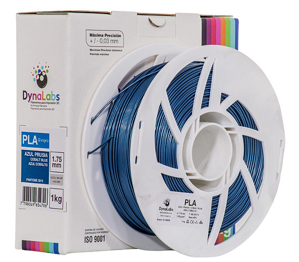 Filamento PLA - DynaLabs Azul Cobalto 1KG - 1.75mm