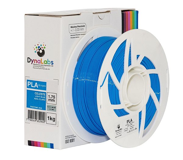 Filamento PLA - DynaLabs Azul Celeste 1KG - 1.75mm