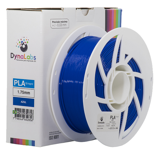 Filamento PLA - DynaLabs Azul 1KG - 1.75mm