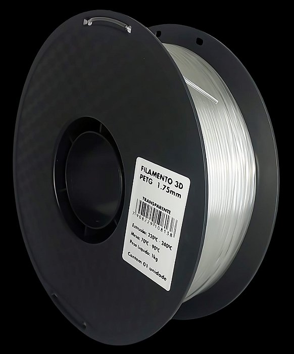Filamento PETG - Masterprint Transparente 1kg - 1.75mm