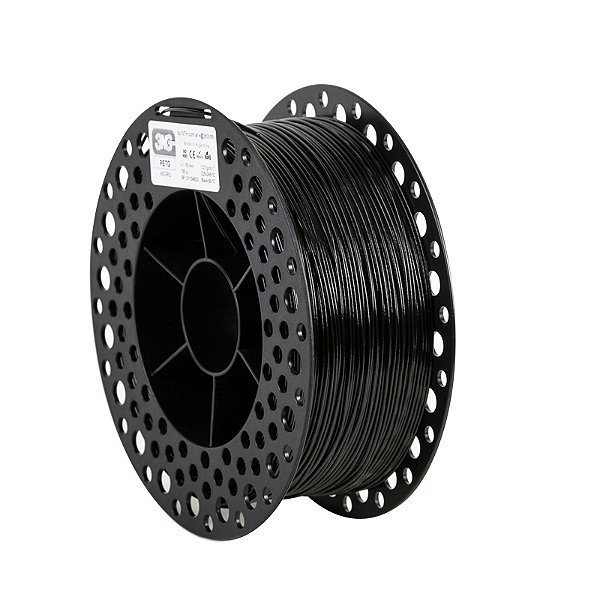 Filamento PETG - 3N3 Preto 1KG - 1.75mm