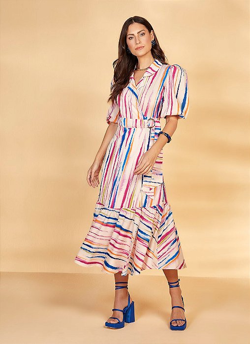 VESTIDO PLANO ESTAMPADO C/ TRANSPASSE 125CM 26881