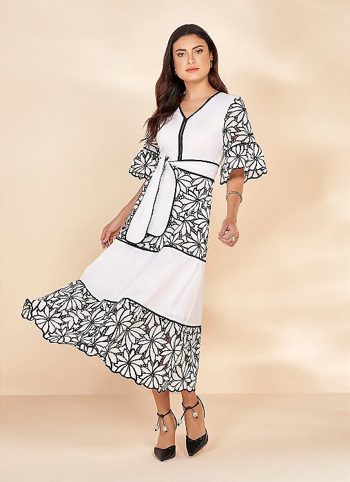 VESTIDO TRICOLINE COM LAISE 130CM 26994