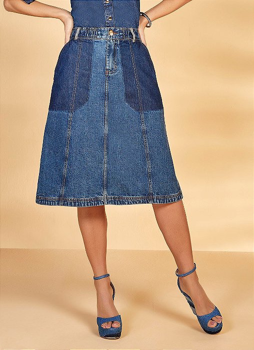 26984 SAIA JEANS EVASE C/ CÓS DE ELASTICO 70CM