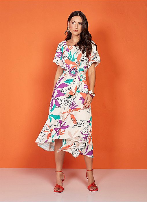 26855 VESTIDO CREPE ESTAMPADO 120CM