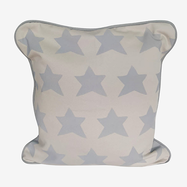 Capa de Almofada Estrelas - Cinza