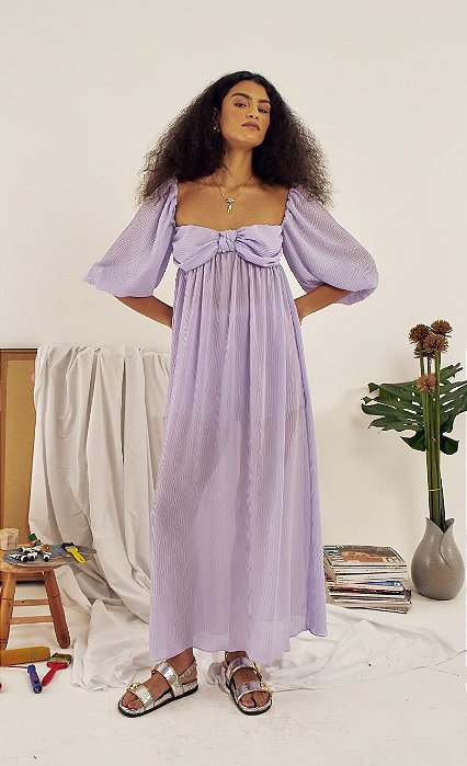 Vestido Florença Lilas