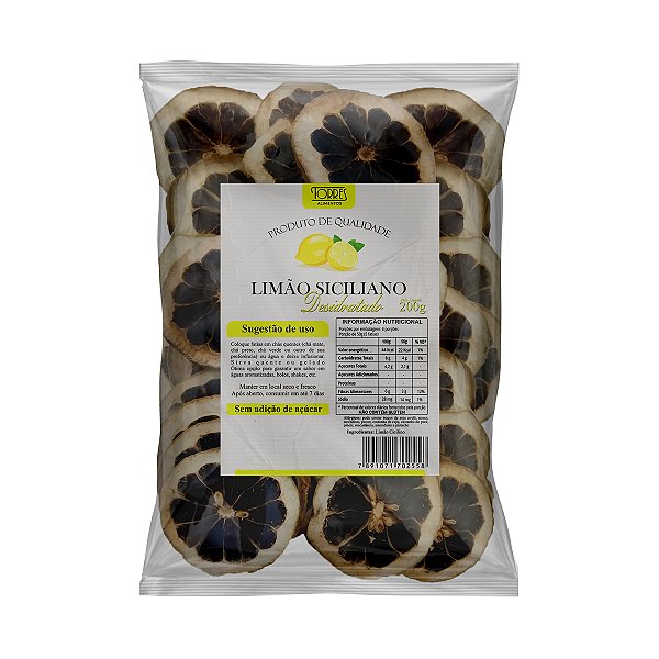 Limão siciliano Desidratado em Fatias 200g
