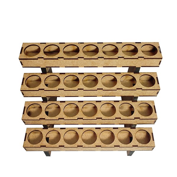 Suporte Expositor em MDF 4 degraus para 28 Oleos Essencias