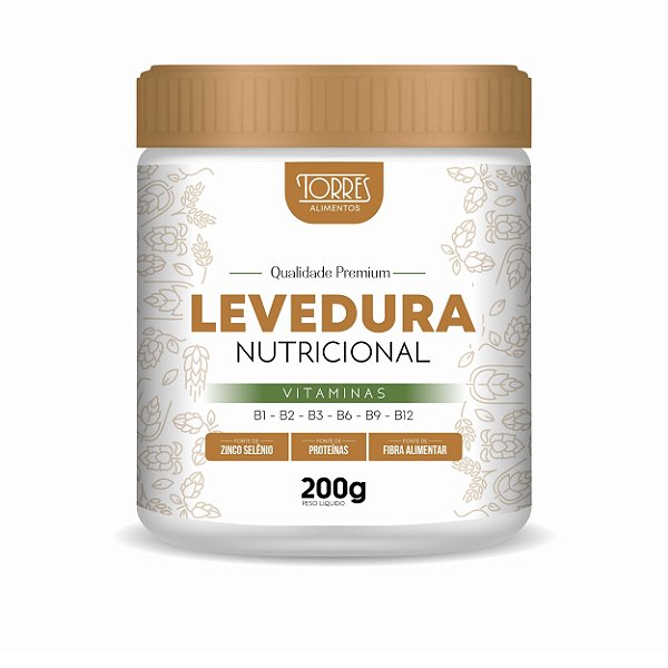 Levedura Nutricional Em Flocos Torres 200g Qualidade Premium