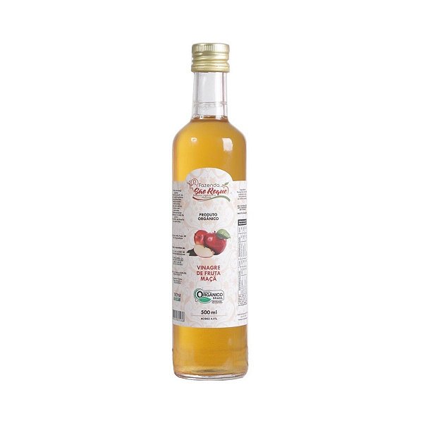 Vinagre De Maçã Organico Fazenda São Roque 500 ML