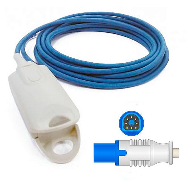 Sensor de Oximetria Adulto - Compatível PHILIPS