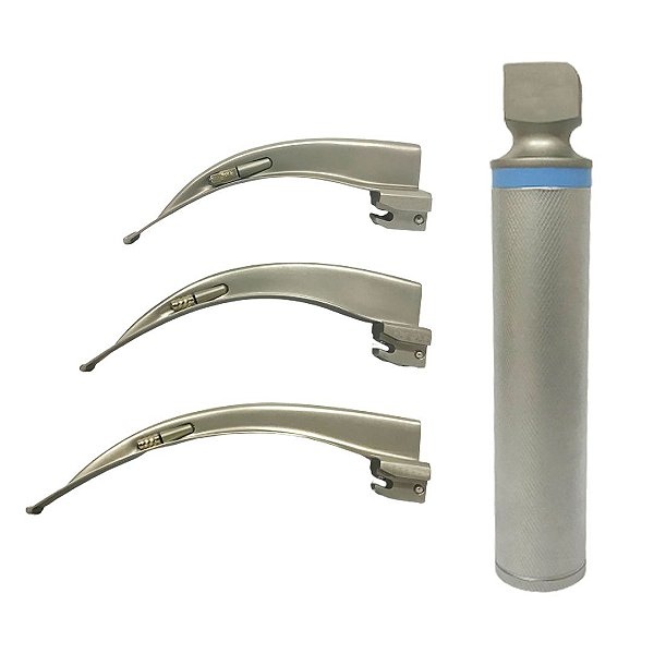 Laringoscópio Convencional Adulto - 3 Lâminas