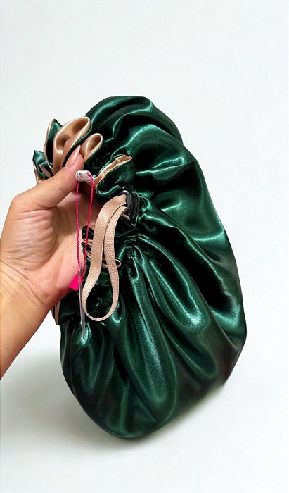 Touca Bia | nude/verde diamante