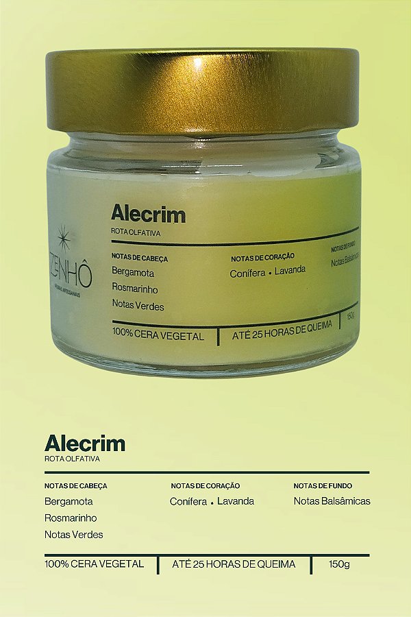 Vela Aromática - Alecrim (150g)