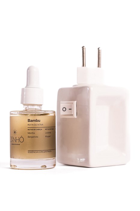Kit Difusor Elétrico + Essência Concentrada de Bambu (30ml)