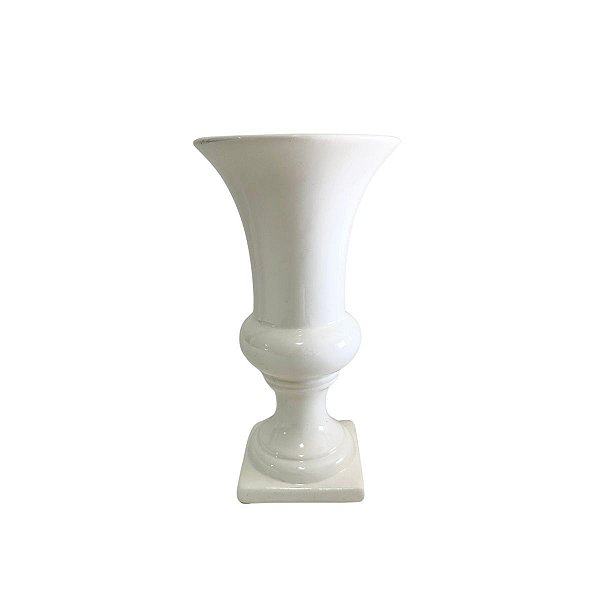 Vaso taça de cerâmica branco