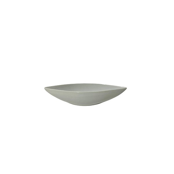Vaso cerâmica canoa branco pequeno