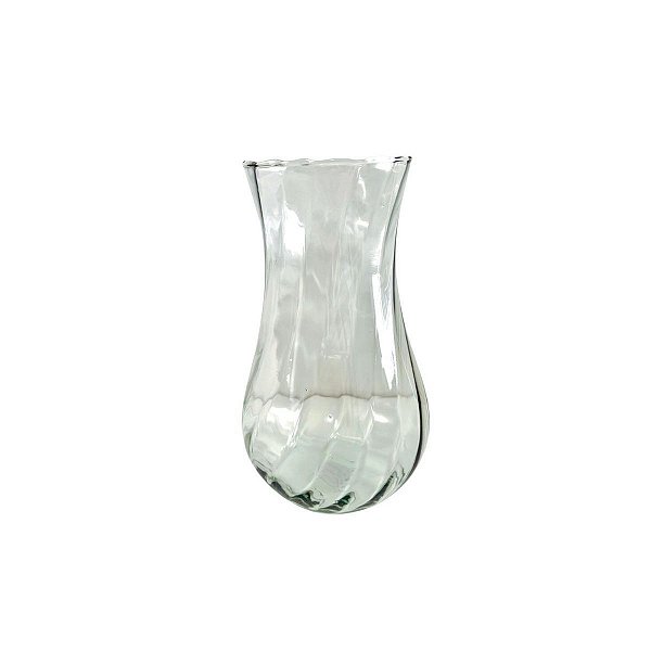 Vaso petúnia de vidro transparente pequeno rigado