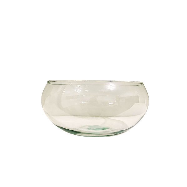 Vaso bacia de vidro transparente