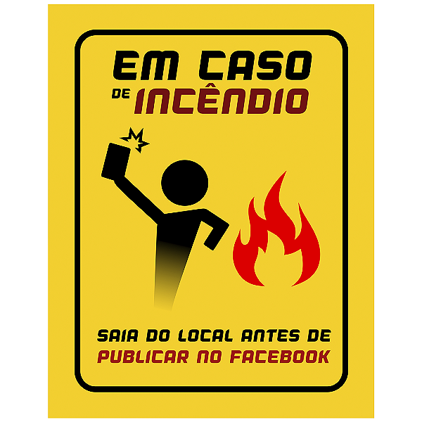 QUADRO DE METAL G - EM CASO DE INCÊNDIO