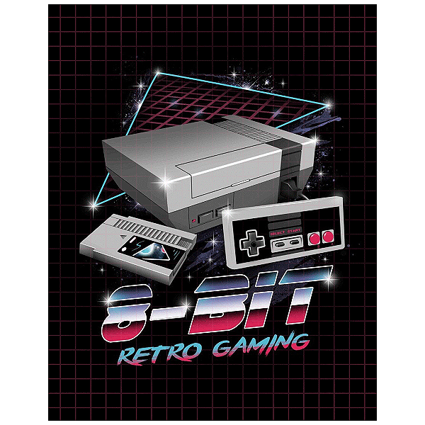 QUADRO DE METAL M - 8 BIT RETRO GAMING