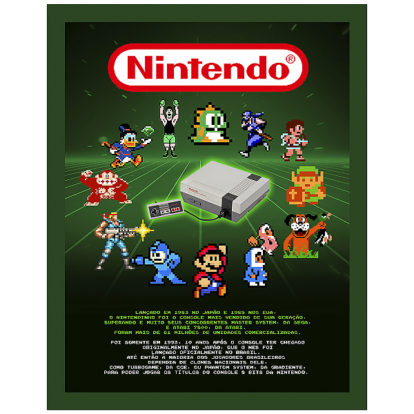 QUADRO DE METAL G - NINTENDO 2