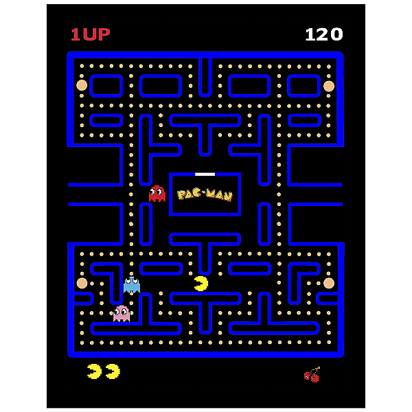 QUADRO DE METAL G - PAC MAN