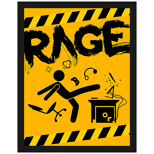 QUADRO DE METAL M - RAGE