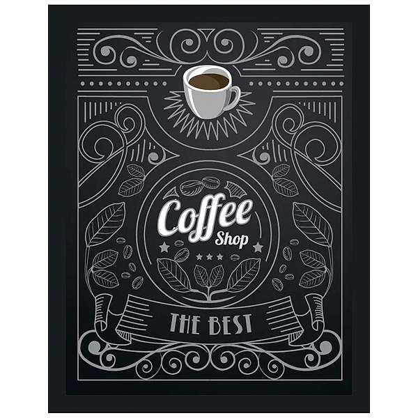 QUADRO DE METAL M - COFFEE SHOP