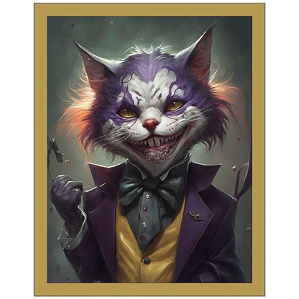 QUADRO DE METAL G - SUPER PET CAT JOKER