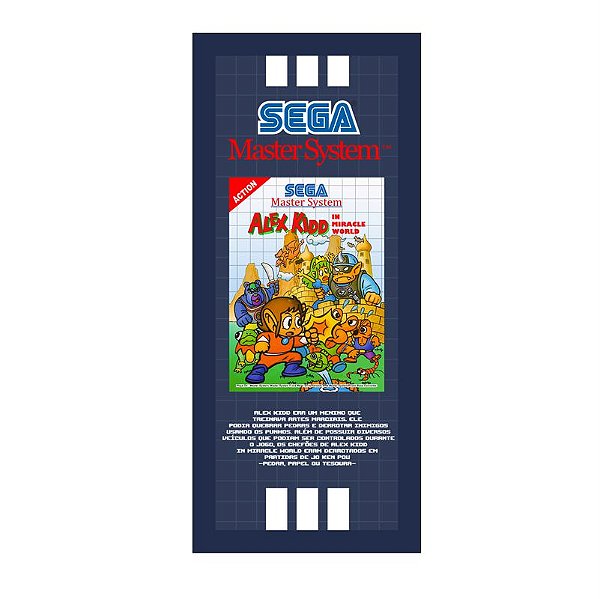 QUADRO DE METAL P - ALEX KIDD